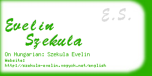 evelin szekula business card